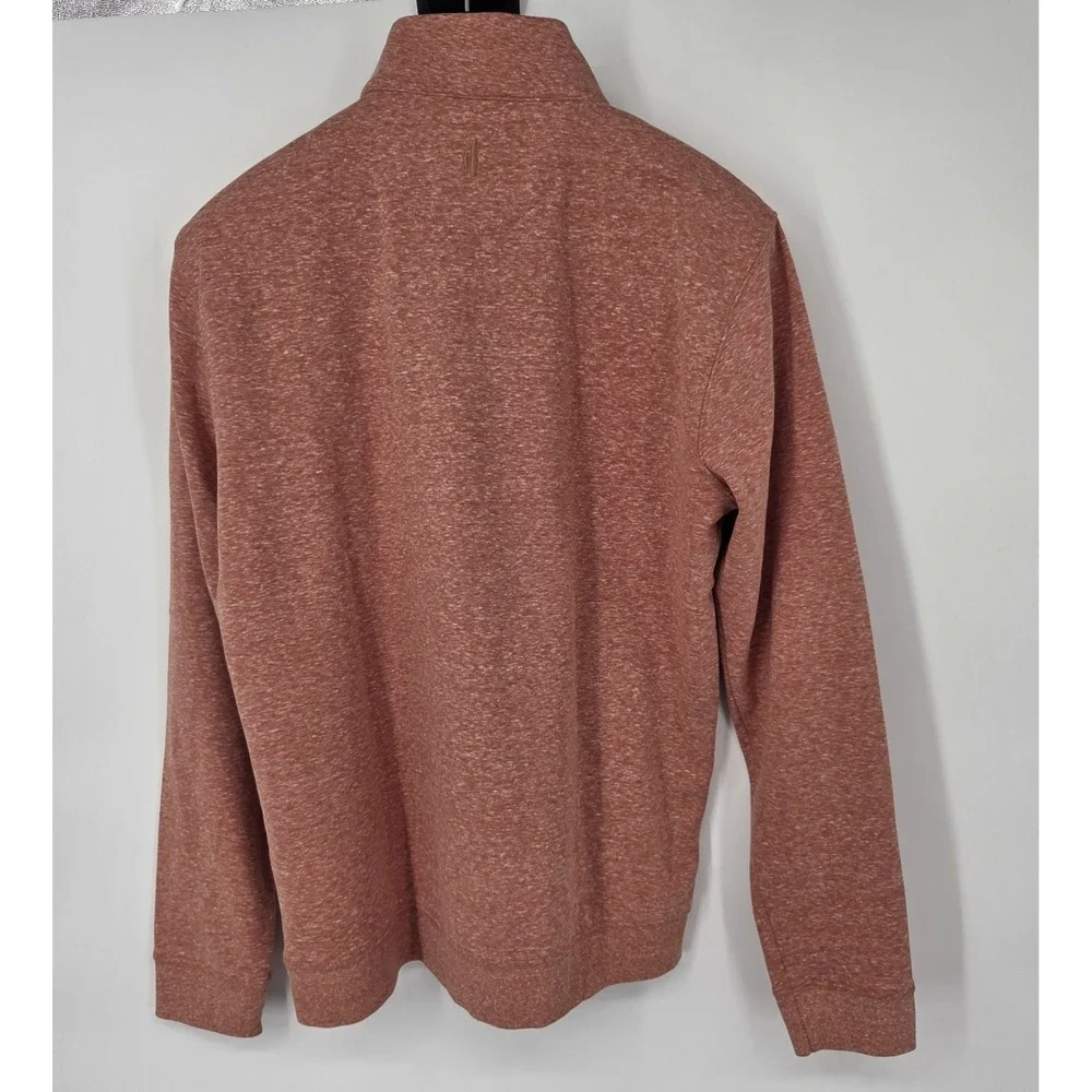 johnnie-O Sully 1/4 Zip Pullover‎ Men's Medium Burnt Orange Heathered